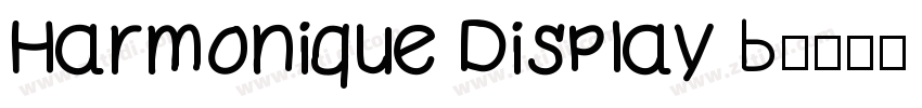 Harmonique Display B字体转换